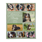 "Snuggle This Blanket and Think of Me" - Pet Memorial Fleece Blanket