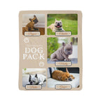 "Dog Pack" Personalized Photo Collage Sherpa Blanket - Multi-Dog Gift