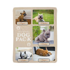 🐾  "The Dog Pack" Personalized Photo Collage - sherpa blanket