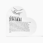 To the Best Ever Dog Mom – Personalized Acrylic Heart Gift