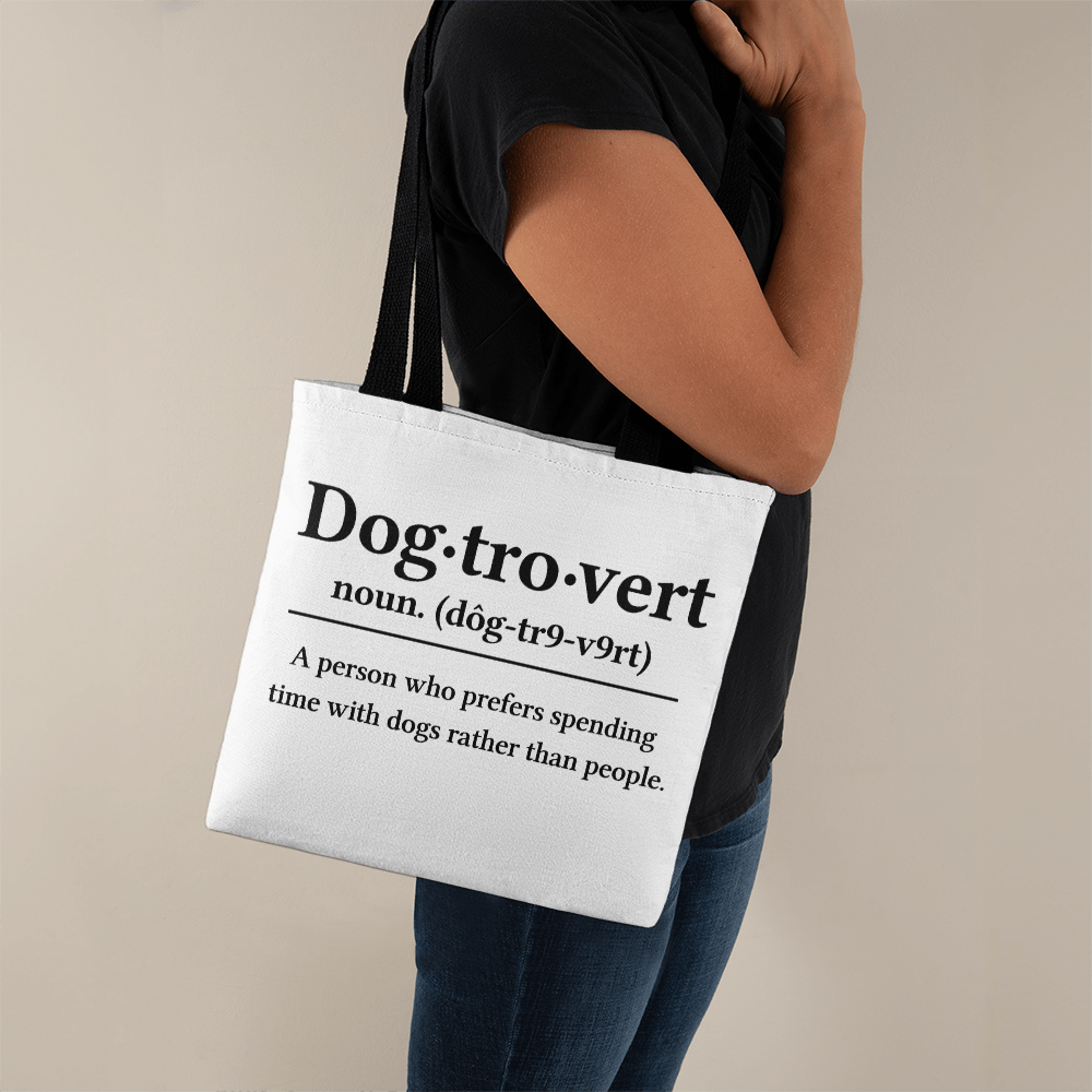 Dog-tro-vert Canvas Tote Bag