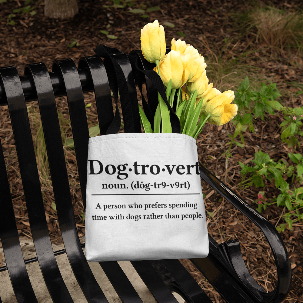 Dog-tro-vert Canvas Tote Bag