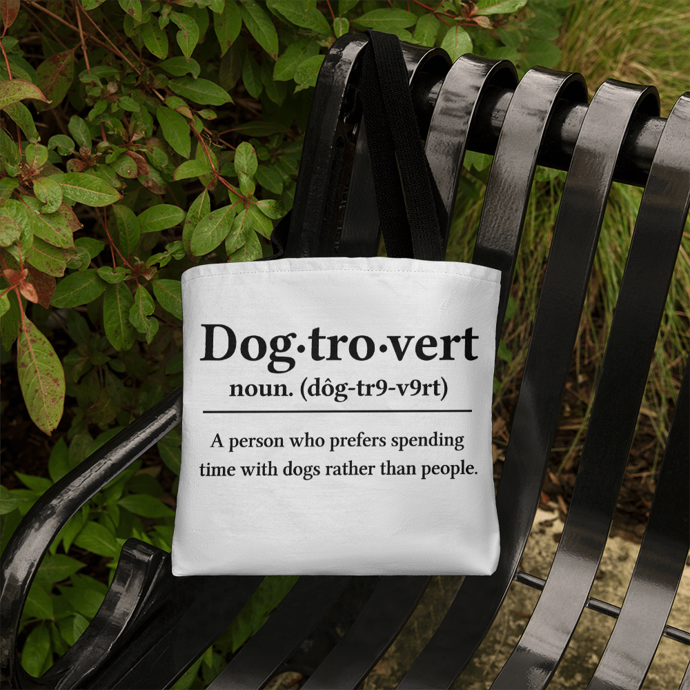 Dog-tro-vert Canvas Tote Bag