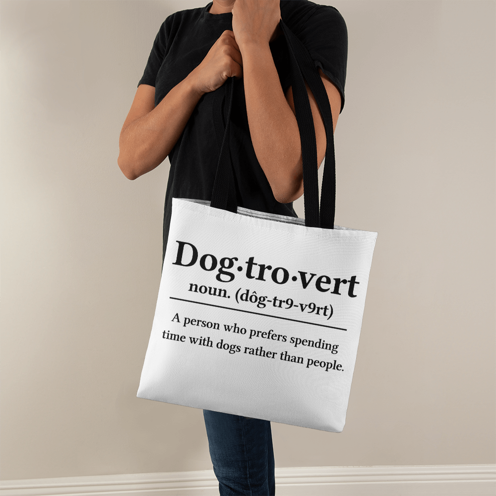 Dog-tro-vert Canvas Tote Bag