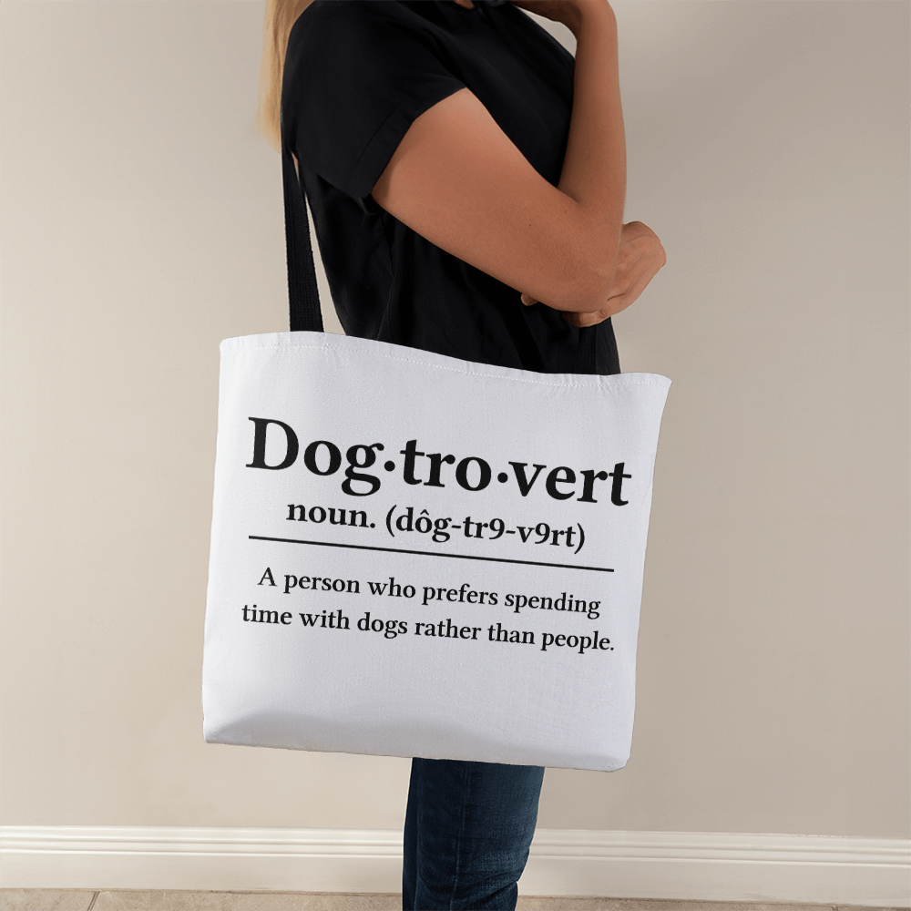 Dog-tro-vert Canvas Tote Bag