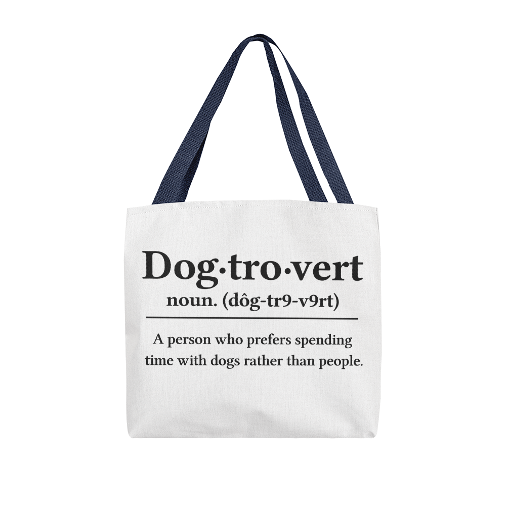 Dog-tro-vert Canvas Tote Bag