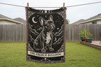 🐾 Woven Blankets Tarot Card - French Bulldog Crescent Moon