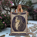 🐾 Woven Blanket Tarot Card - Australian Shepard Profile