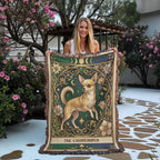 🐾 Woven Blanket Tarot Card - Chihuahua Jeweled addition