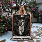 🐾 Woven Blanket Tarot Card - French Spaniel