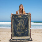 🐾 Woven Blanket Tarot Card - Great Dane Floating