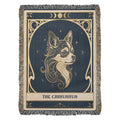 🐾 Woven Blanket Tarot Card - Chihuahua Celestial