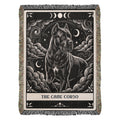 🐾 Woven Blanket Tarot Card - Cane Corso Black and White