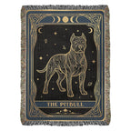 🐾 Woven blanket tarot card - Pitbull Celestial