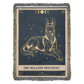 🐾 Woven Blanket Tarot Card - Belgian Malinois Celestial