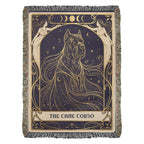 🐾 Woven Blanket Tarot Card - Cane Corso Celestial