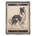 🐾 Woven Blanket Tarot Card - Border Collie Celestial