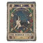 🐾 Woven Blanket Tarot Card - Border Collie