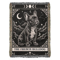 🐾 Woven Blankets Tarot Card - French Bulldog Crescent Moon