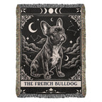 🐾 Woven Blankets Tarot Card - French Bulldog Crescent Moon