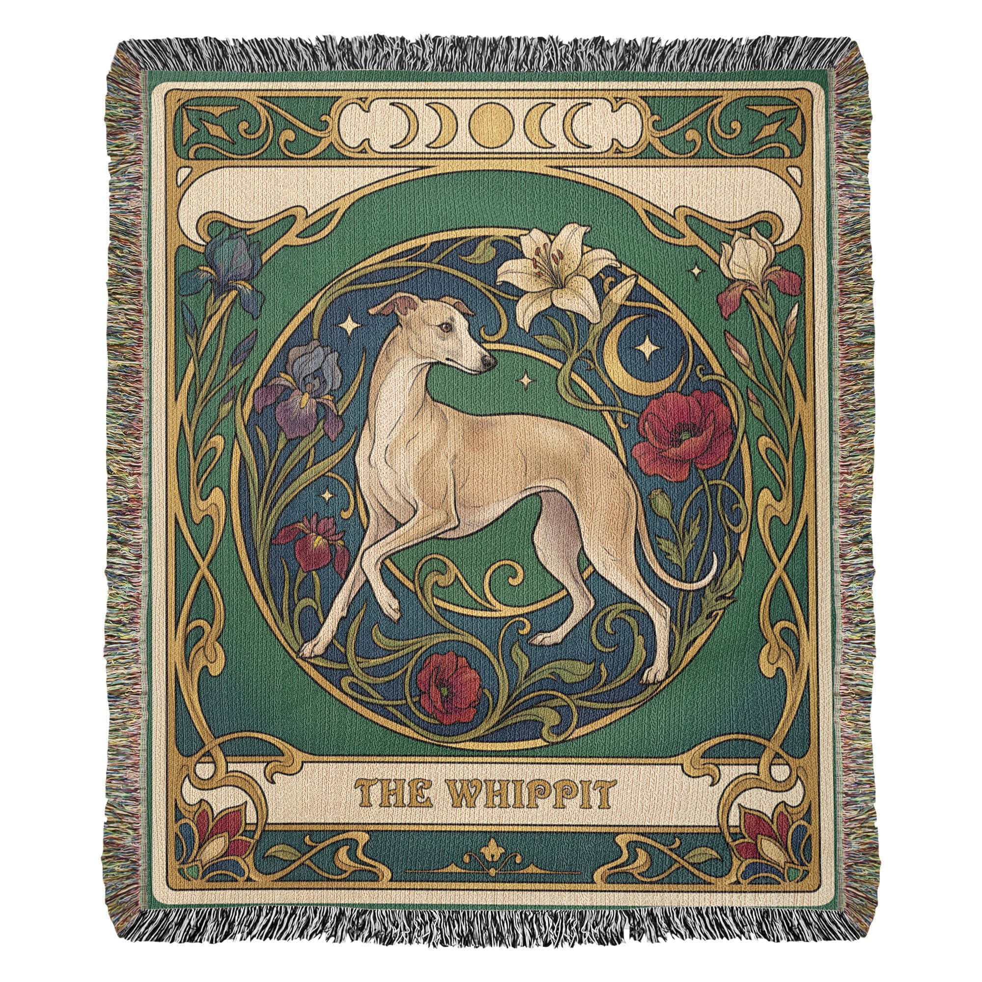 🐾 Woven Blanket Tarot Card - Whippit stained glass ediiton