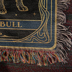 🐾 Woven blanket tarot card - Pitbull Celestial