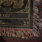 🐾  Woven Blanket Tarot Card - Shih Tzu Black and Gold
