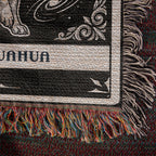 🐾 Woven Blanket Tarot Card - Chihuahua Black and White edition