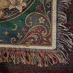 🐾 Woven Blanket Tarot Card - Golden Doodle paws forward