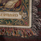 🐾 Woven Blanket Tarot Card Saint Bernard Roses