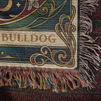 🐾 Woven Blanket Tarot Card - French bulldog Lillies