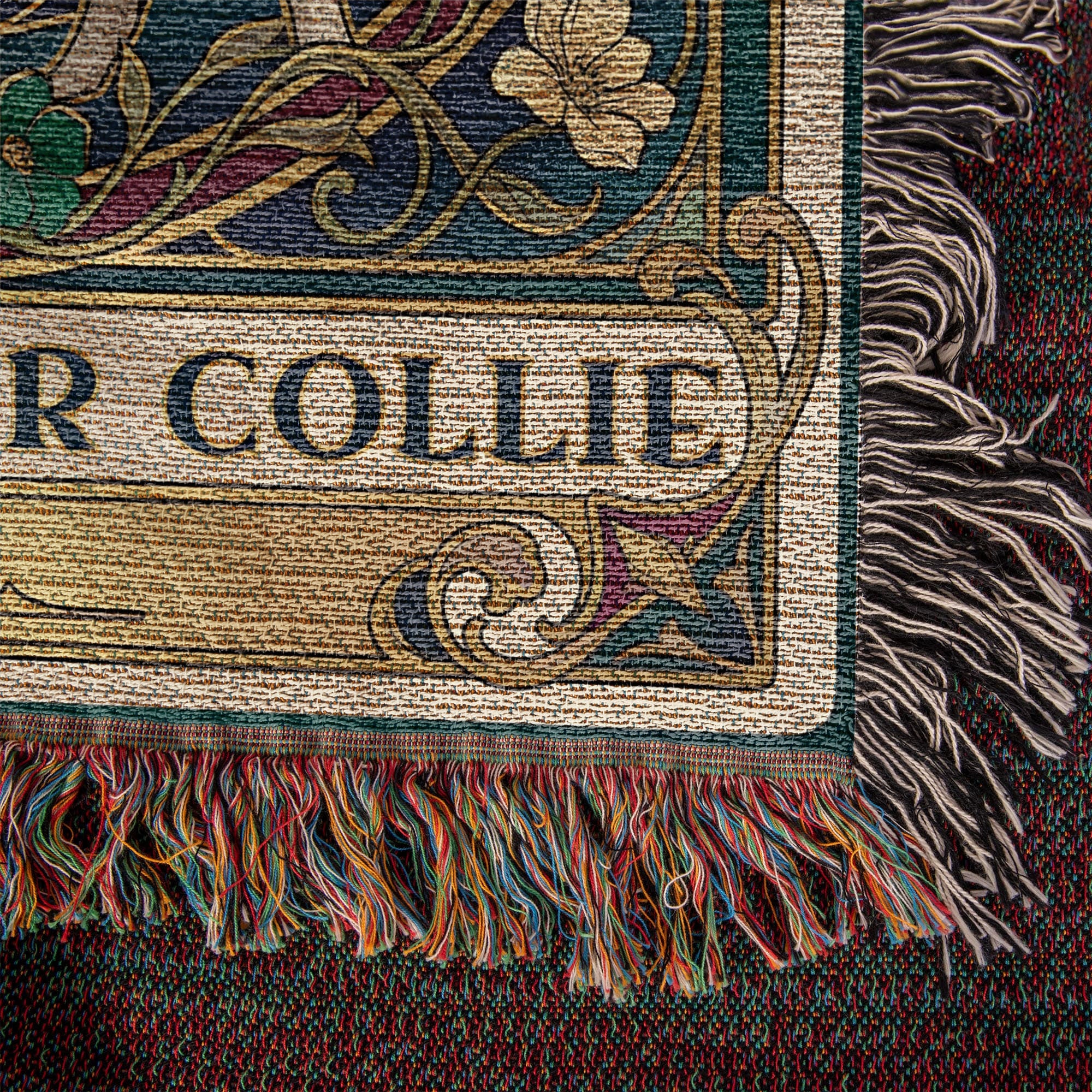 🐾 Woven Blanket Tarot Card - Border Collie