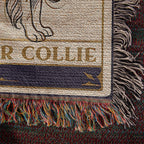 🐾 Woven Blanket Tarot Card - Border Collie Celestial
