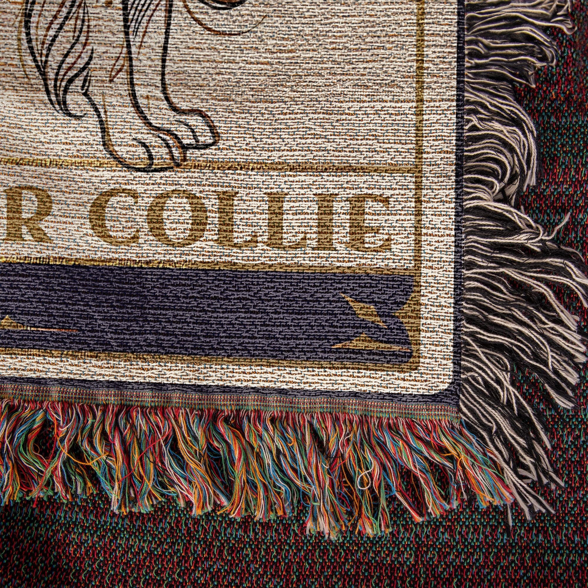 🐾 Woven Blanket Tarot Card - Border Collie Celestial