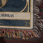🐾 Woven Blanket Tarot Card - Chihuahua Celestial