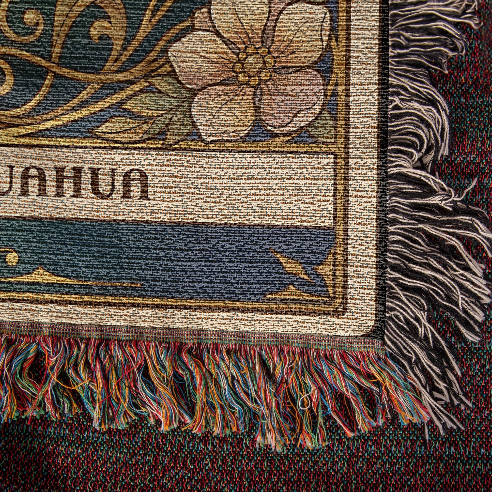 🐾 Woven Blanket Tarot Card - Chihuahua Jeweled addition