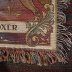 🐾 Woven Blanket Tarot Card - Boxer Rainbow