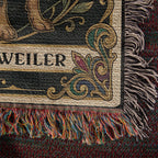 🐾 Woven Blanket Tarot Card - Rottweiler B&W II