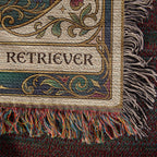 🐾 Woven Blanket Tarot Card - Labrador Retriever Green & Gold