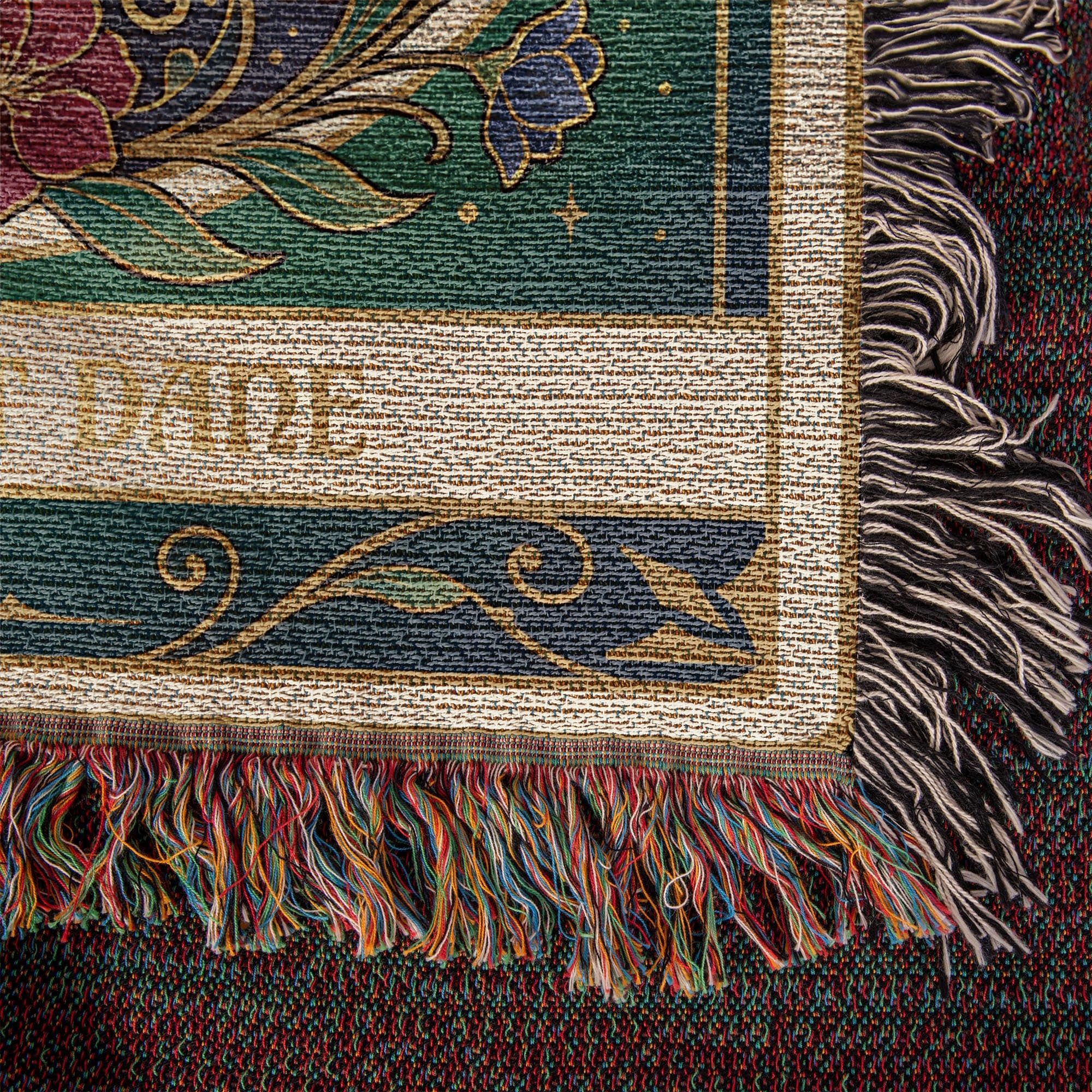 🐾 Woven Blanket Tarot Card - Great Dane Stained Glass