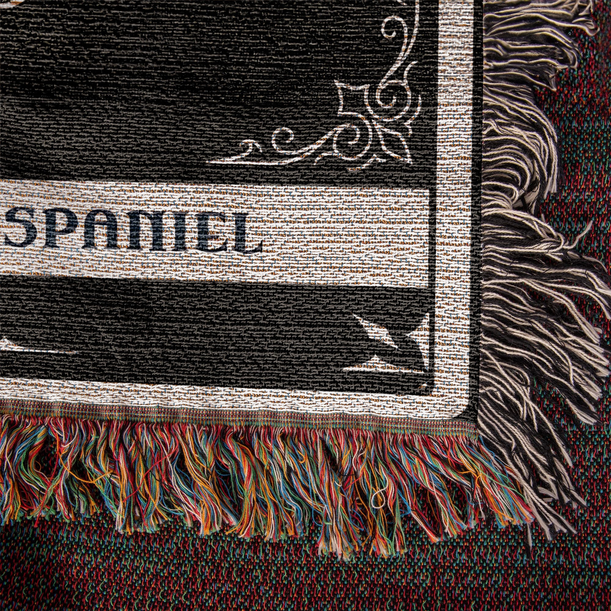 🐾 Woven Blanket Tarot Card - French Spaniel