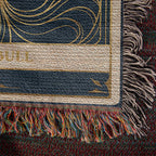 🐾 Woven Blanket Tarot Card- Pitbull Celestial Side profile