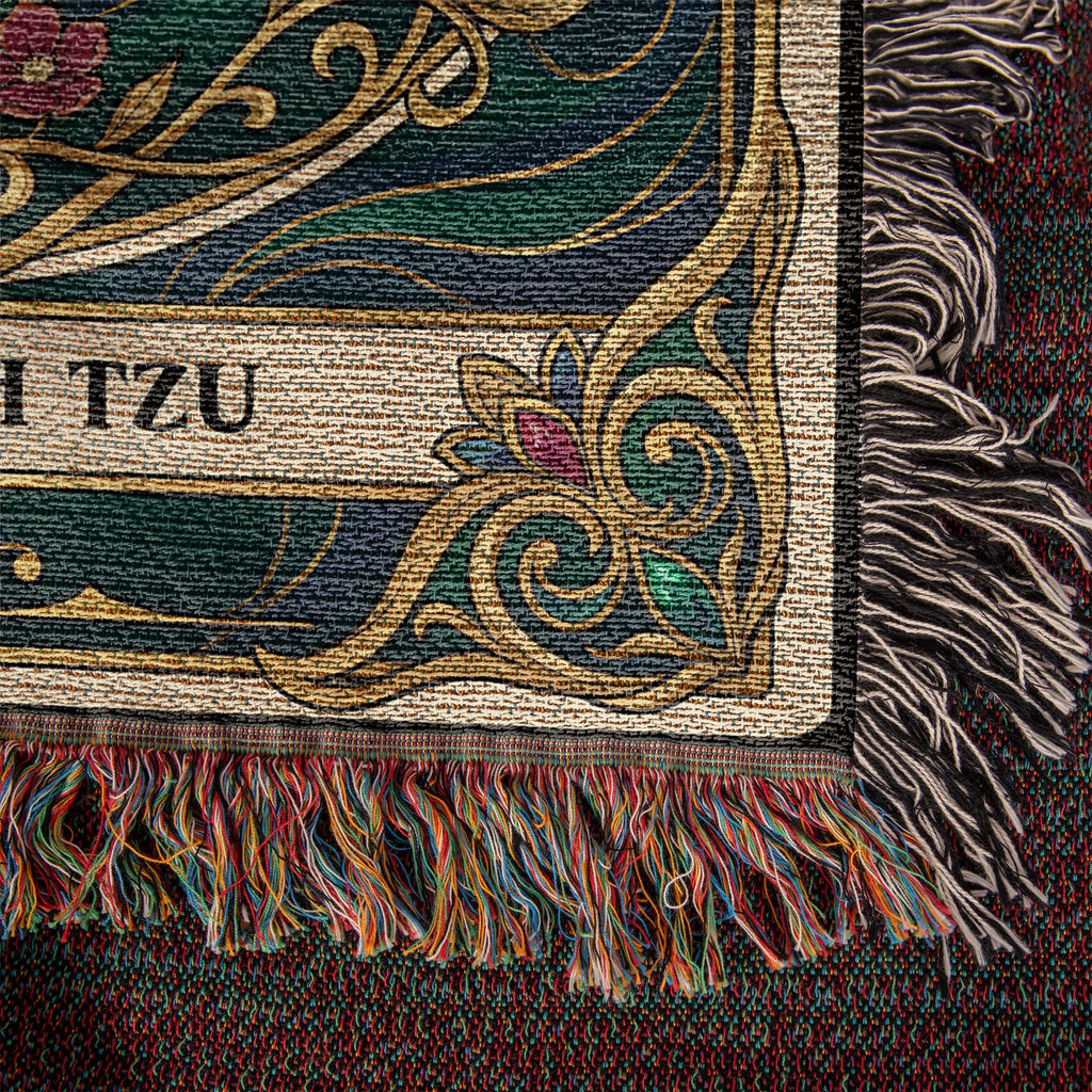 🐾 Woven Blanket Tarot Card - Shih Tzu