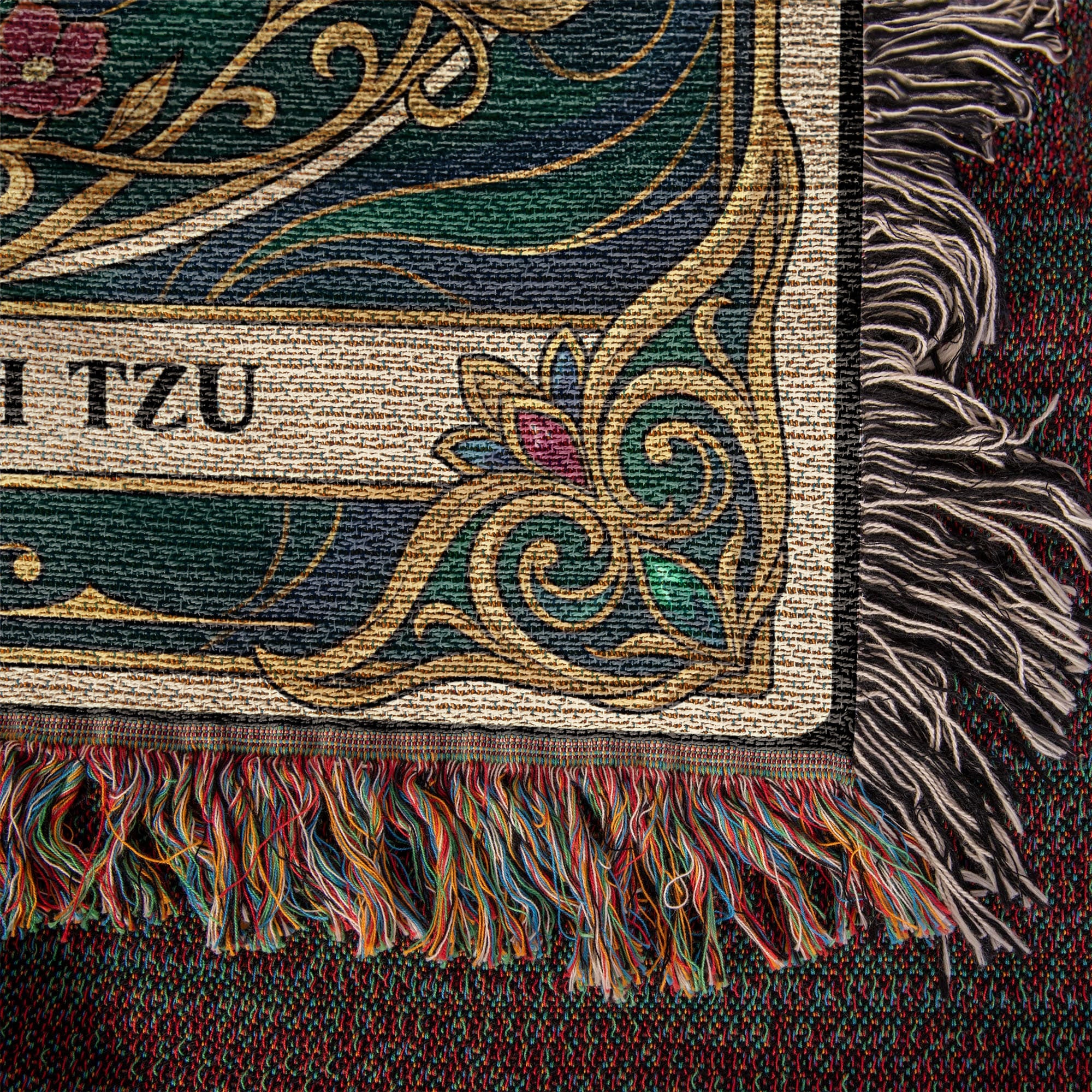 🐾 Woven Blanket Tarot Card - Shih Tzu