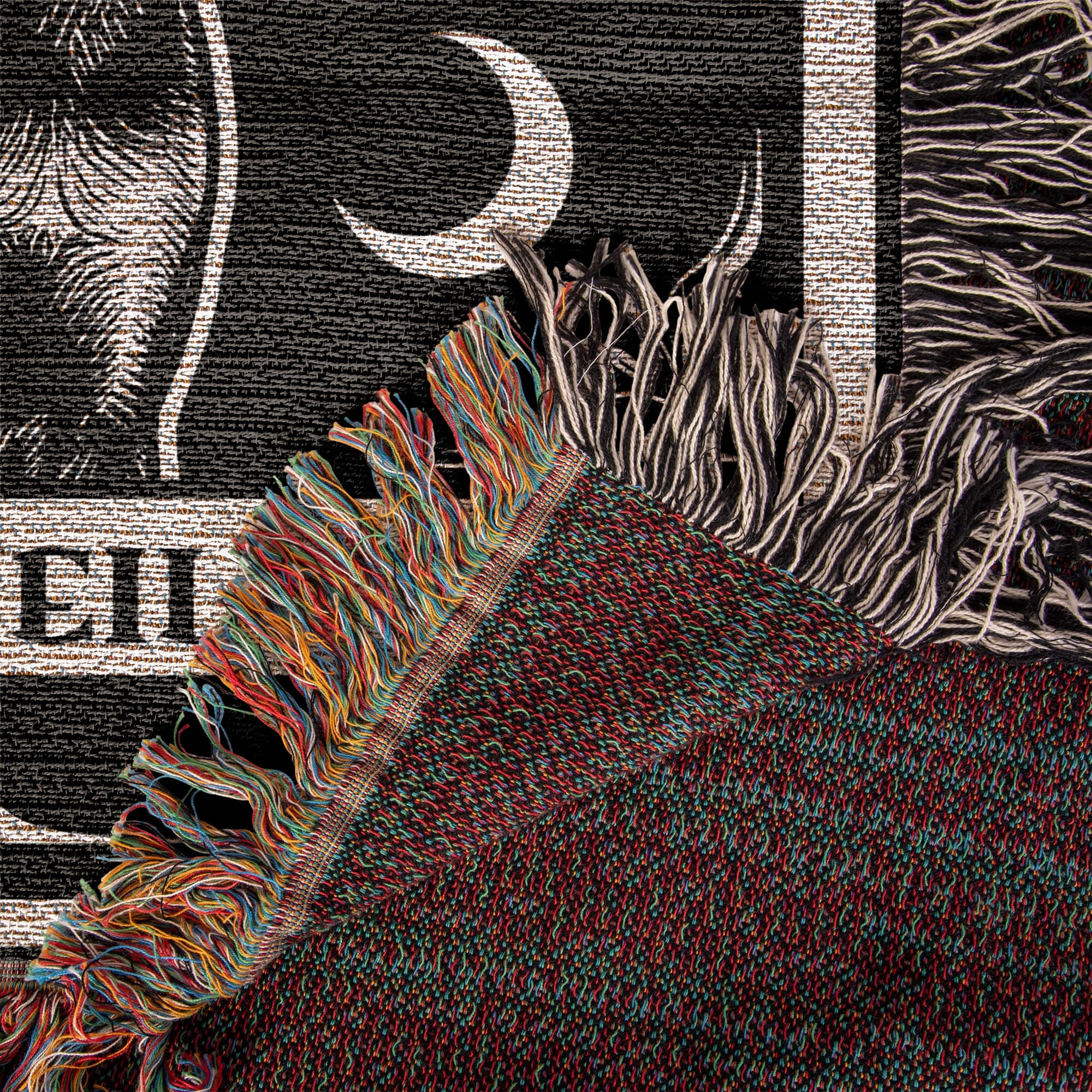 🐾 Woven Blanket Tarot Card - Rottweiler B&W