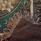 🐾 Woven Blanket Tarot Card - Golden Doodle paws forward