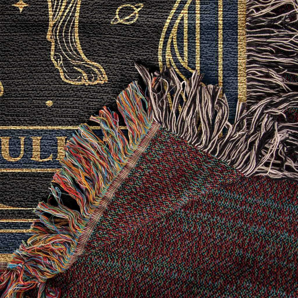 🐾 Woven blanket tarot card - Pitbull Celestial