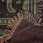 🐾 Woven blanket tarot card - Pitbull Celestial