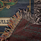 🐾 Woven Blanket Tarot Card - Belgian Malinois Emerald