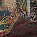 🐾 Woven Blanket Tarot Card - Shih Tzu Stained Glass